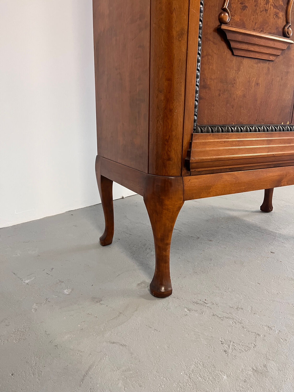 Oak linen closet from the 1930s, Norway
