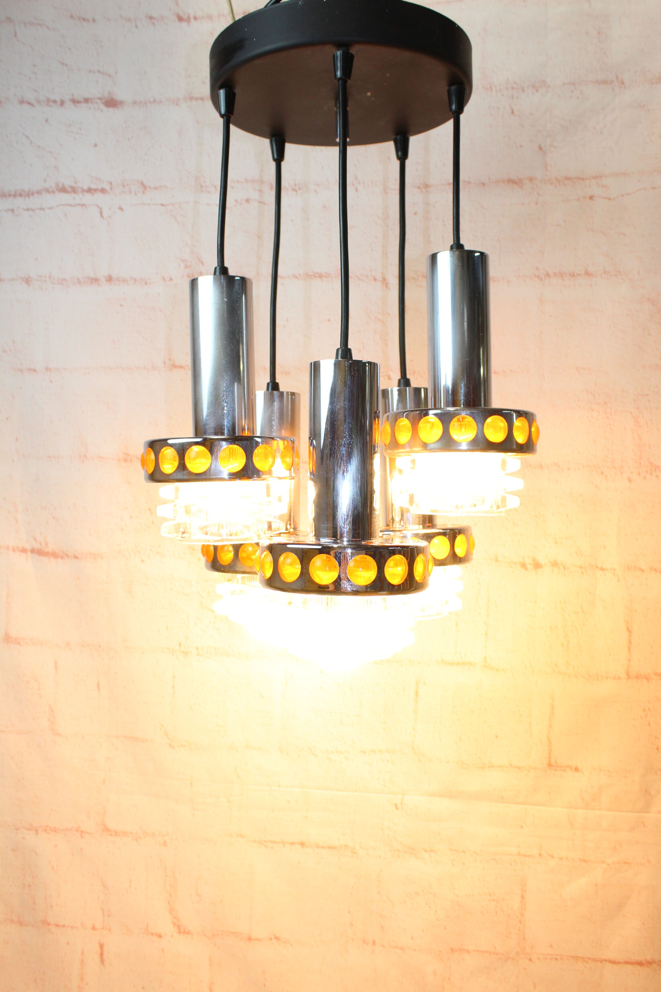 Vintage Raak chandelier 1970
