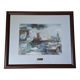 Original signed watercolor by Dolors Bolanos, framed.
