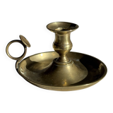 Antique gold hand candlestick H8 D14