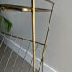 Vintage side table / gold end table / accent table