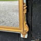 Large Louis XVI Mirror in Carved and Gilded Wood, France, 18th Century