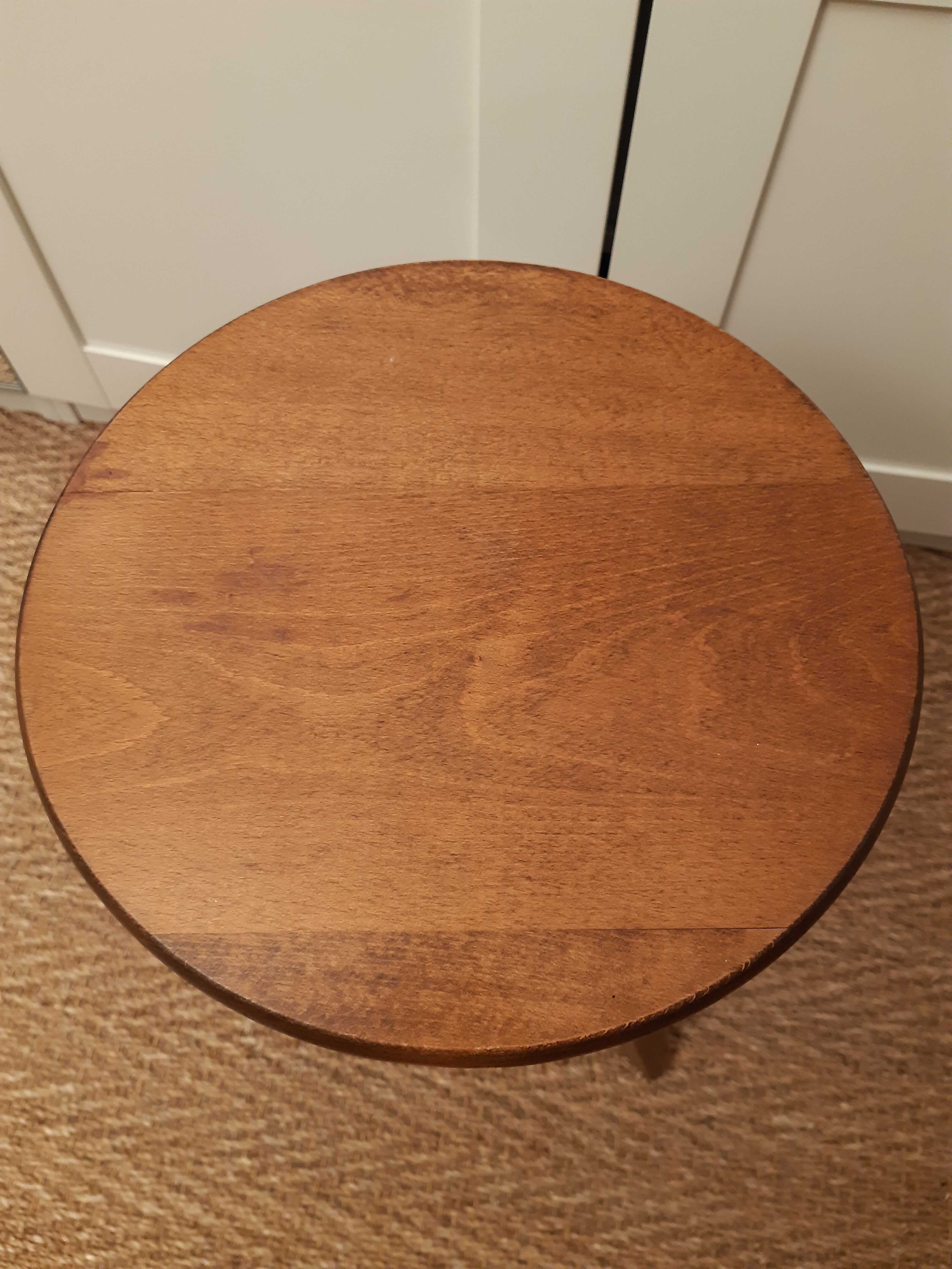 Solid wood screw stool