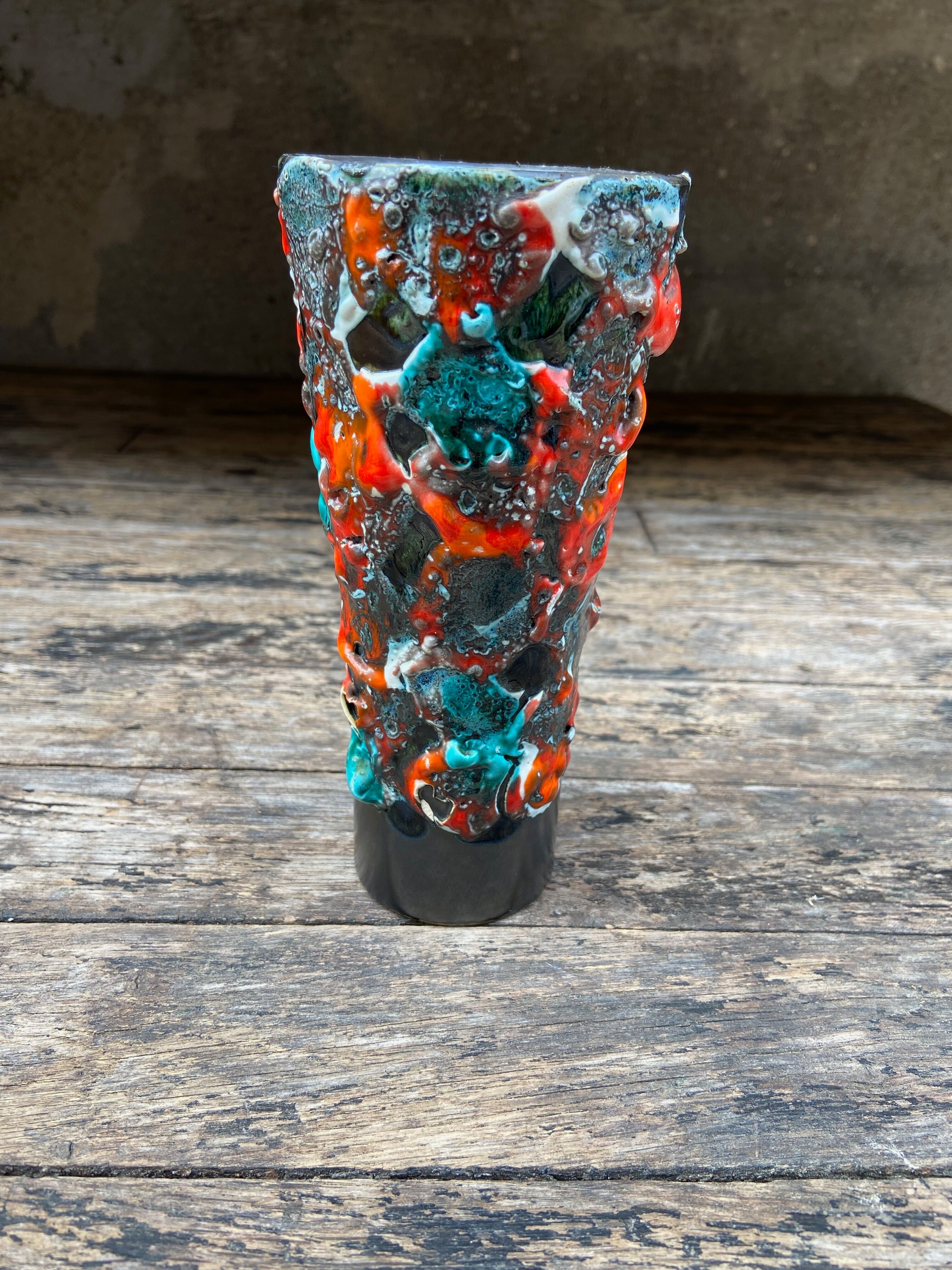 Vase Vallauris-Fat Lava-60s