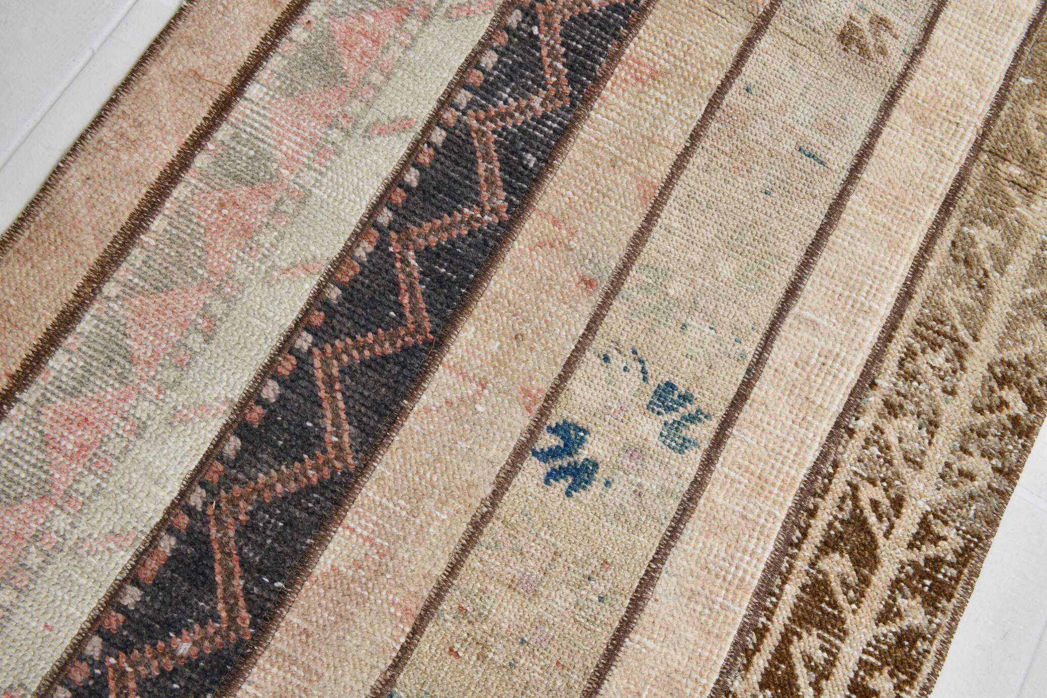 Mid Century Modern Vintage Runner Rug, 71x290Cm