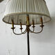 Vintage brass tripod floor lamp