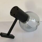 Applique de Flavio Poli en verre de Murano gris, Italie années 70