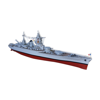 Model of warship '' dunquerque '' ww2