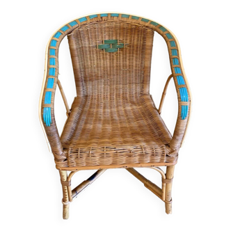 Rattan children's armchair