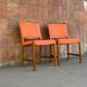Un ensemble de six chaises danoises