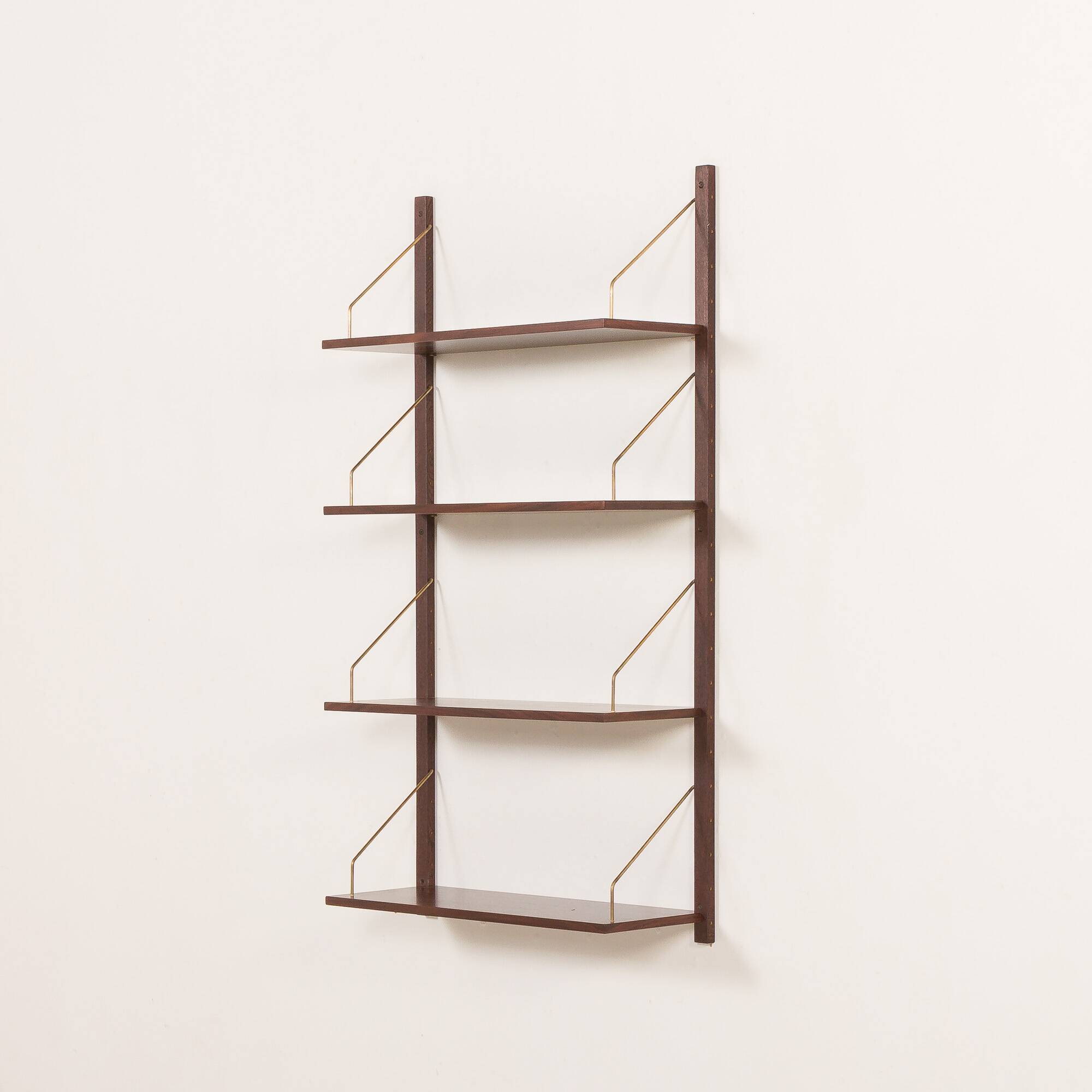 Danish mid century rosewood shelving unit in the style of Poul Cadovius, 19