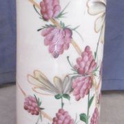 Opaline vase with enamelled decoration early xxeme
