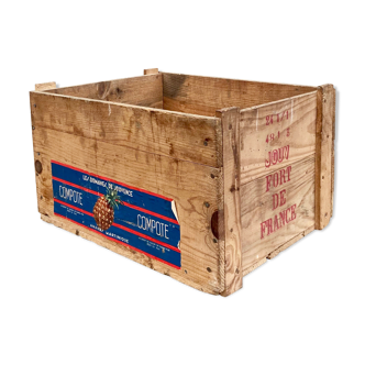Box Locker Vintage wooden box - Pineapple - Domaine de Jouvence - Martinique