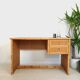 Pair of wicker and bamboo desks, Dal Vera, vintage