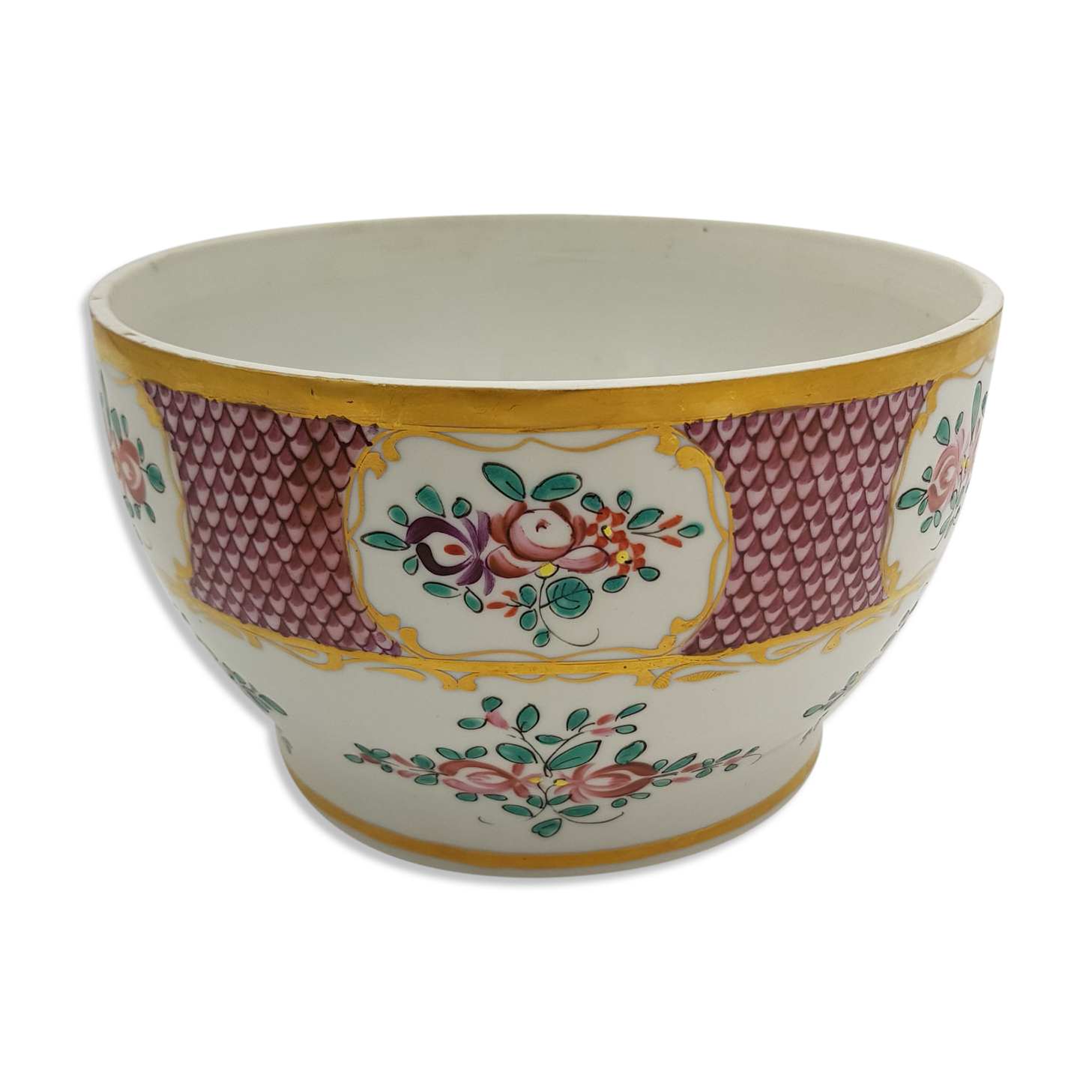 Pot cover porcelain décor Edme Samson decoration China Japan era 19th