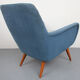 1950s armchair in grey and blue