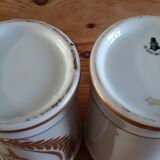 2 Limoges Porcelain Pharmacy Pots