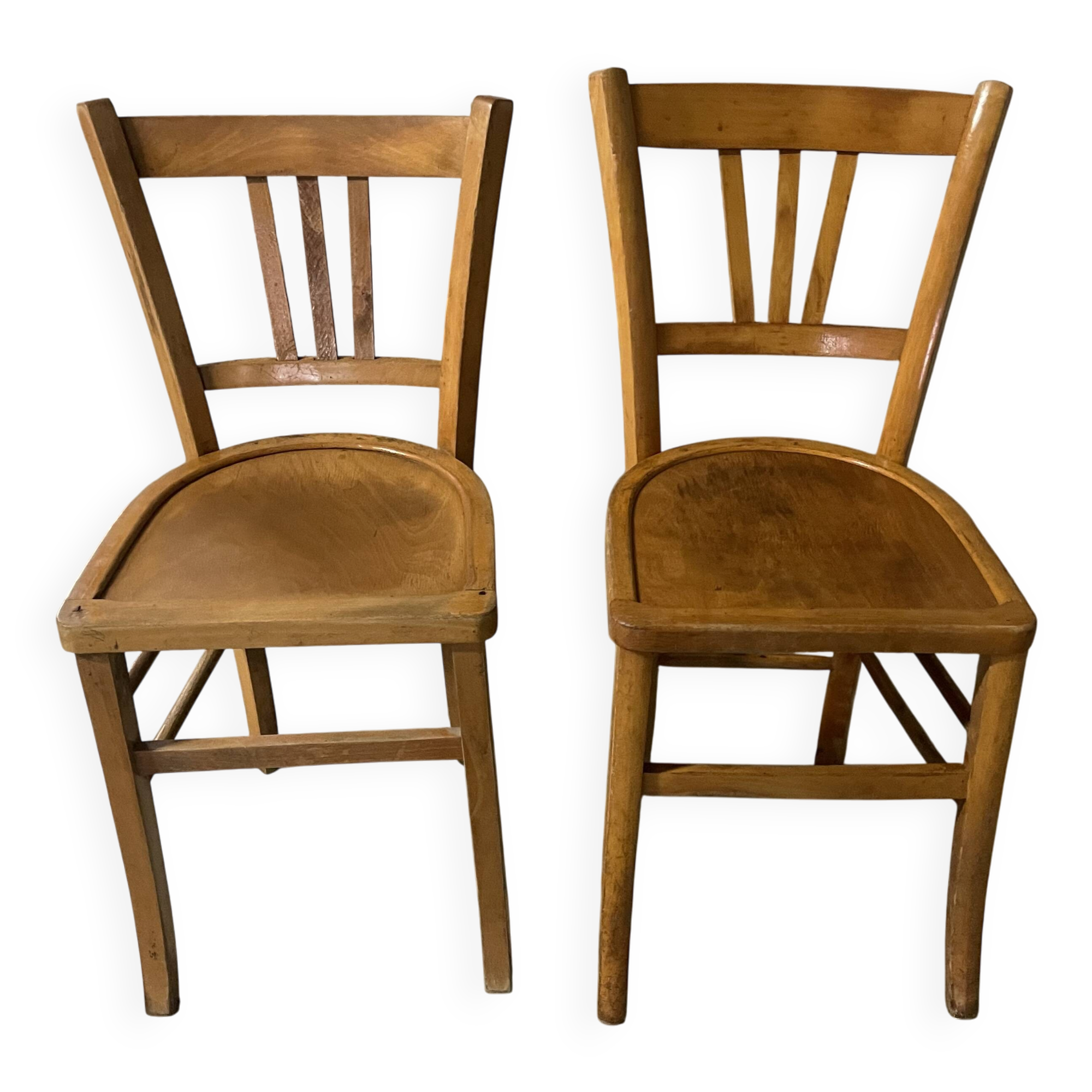Pair of 1950s bistro chairs