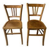 Pair of 1950s bistro chairs