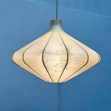 Modern mid-century Cocoon pendant lamp by Friedel Wauer for Goldkant Leuchten, 1960s.