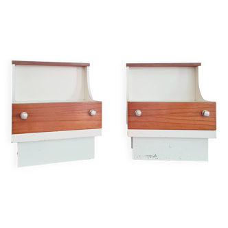 Pair of 70s bedside tables