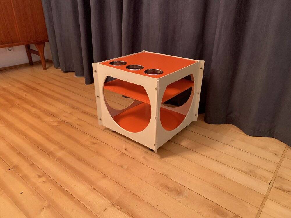 Space Age mobile bar table, 1970s