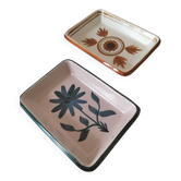 Duo de coupelles Longchamp – faïence émaillée années 60/70