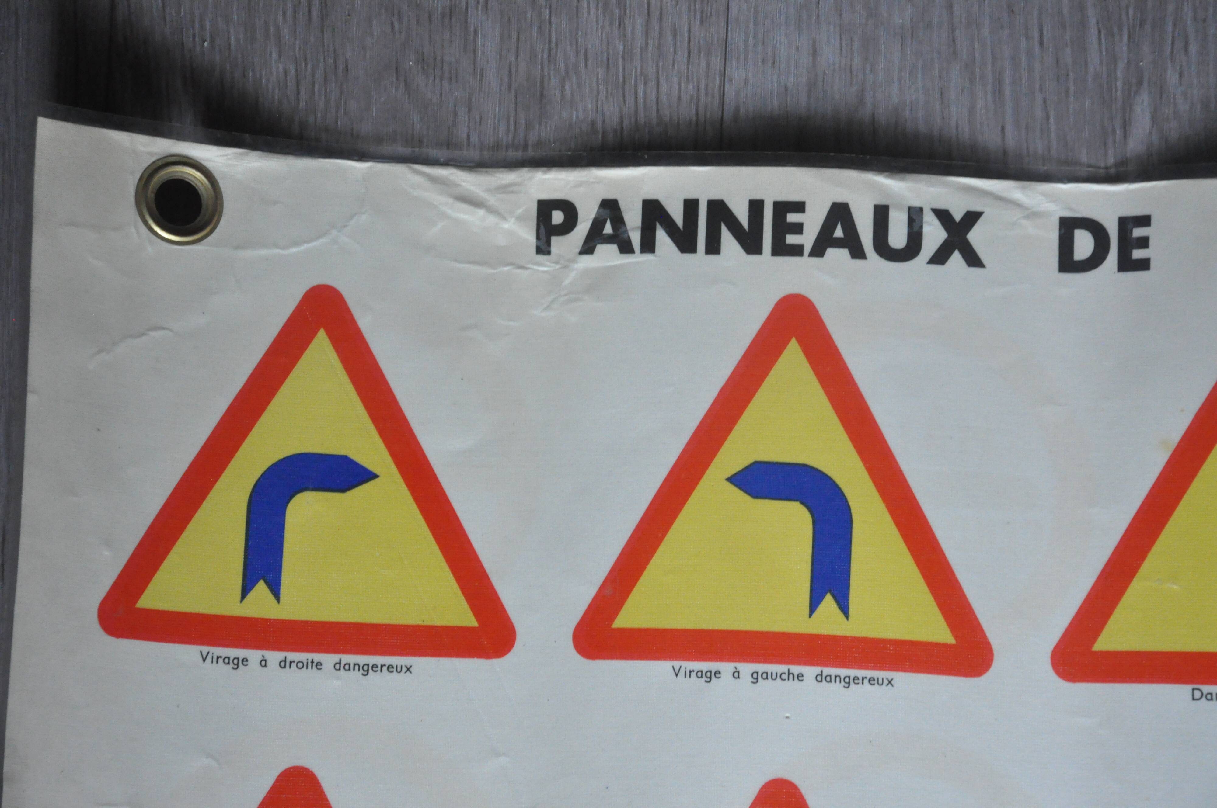 Old driving school poster highway code collection deco garage workshop