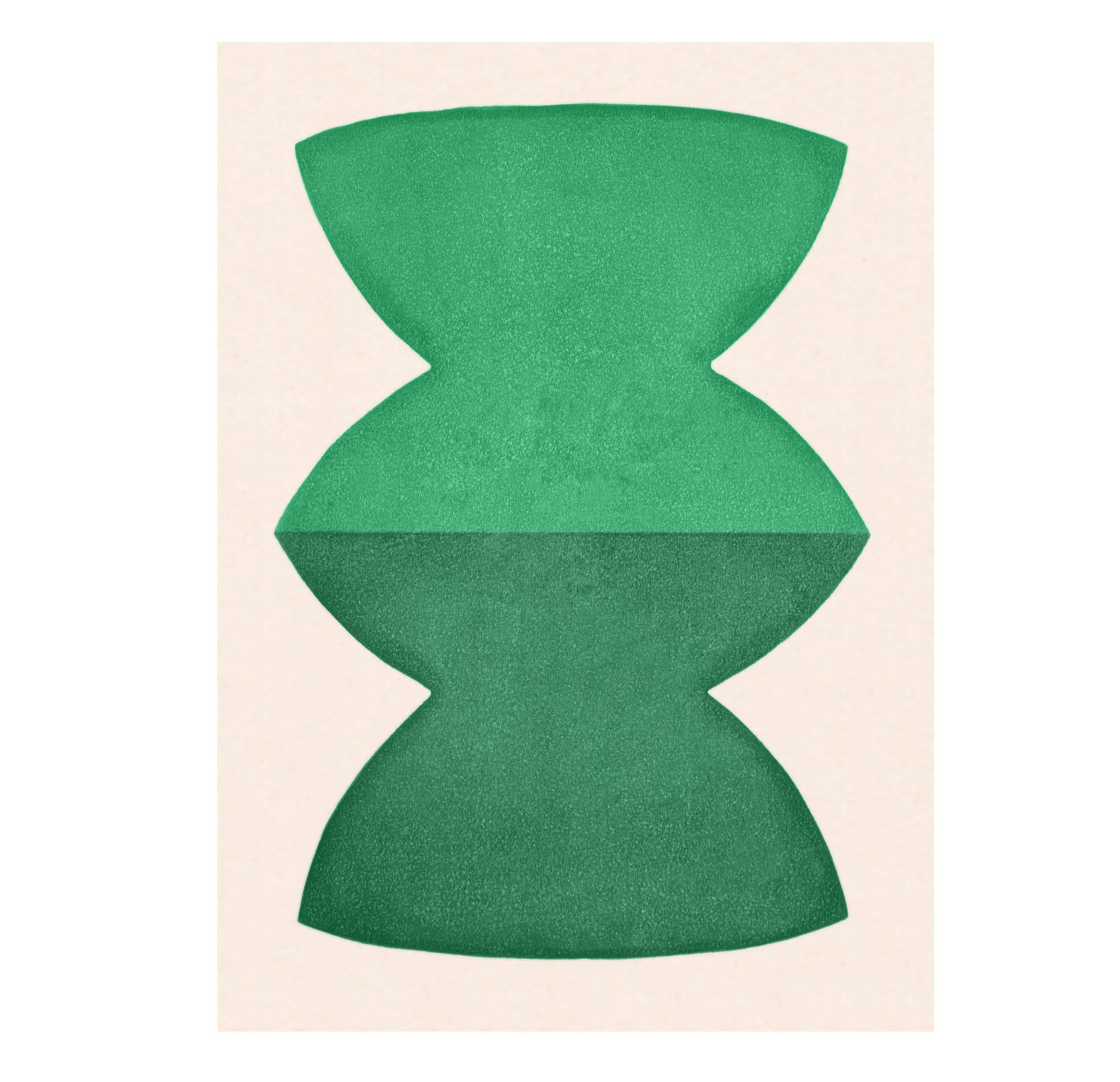 Large painting on paper - abstract painting 50x70cm - JEM - signed Eawy