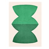 Large painting on paper - abstract painting 50x70cm - JEM - signed Eawy