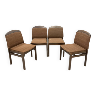 Set of 4 Retro Hikor Chairs, 1980s, Czechoslovakia