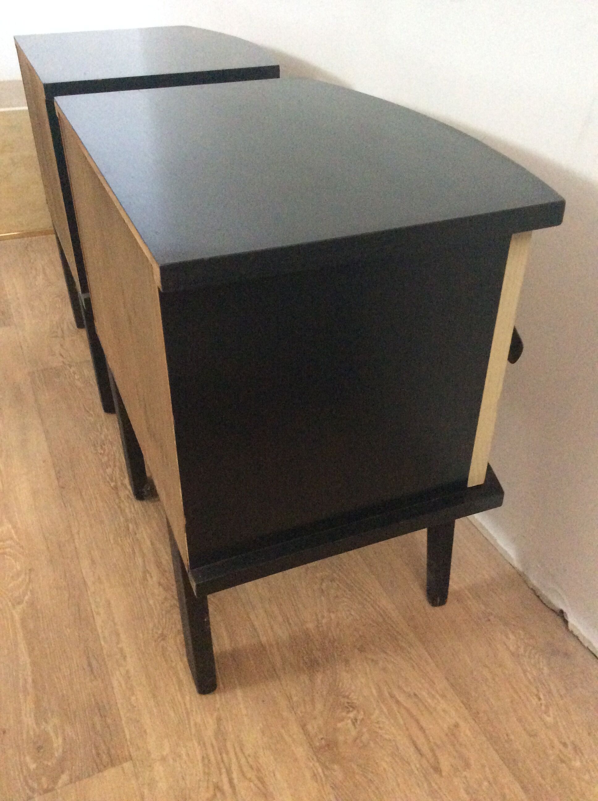 Pair of vintage wooden bedsides 1960