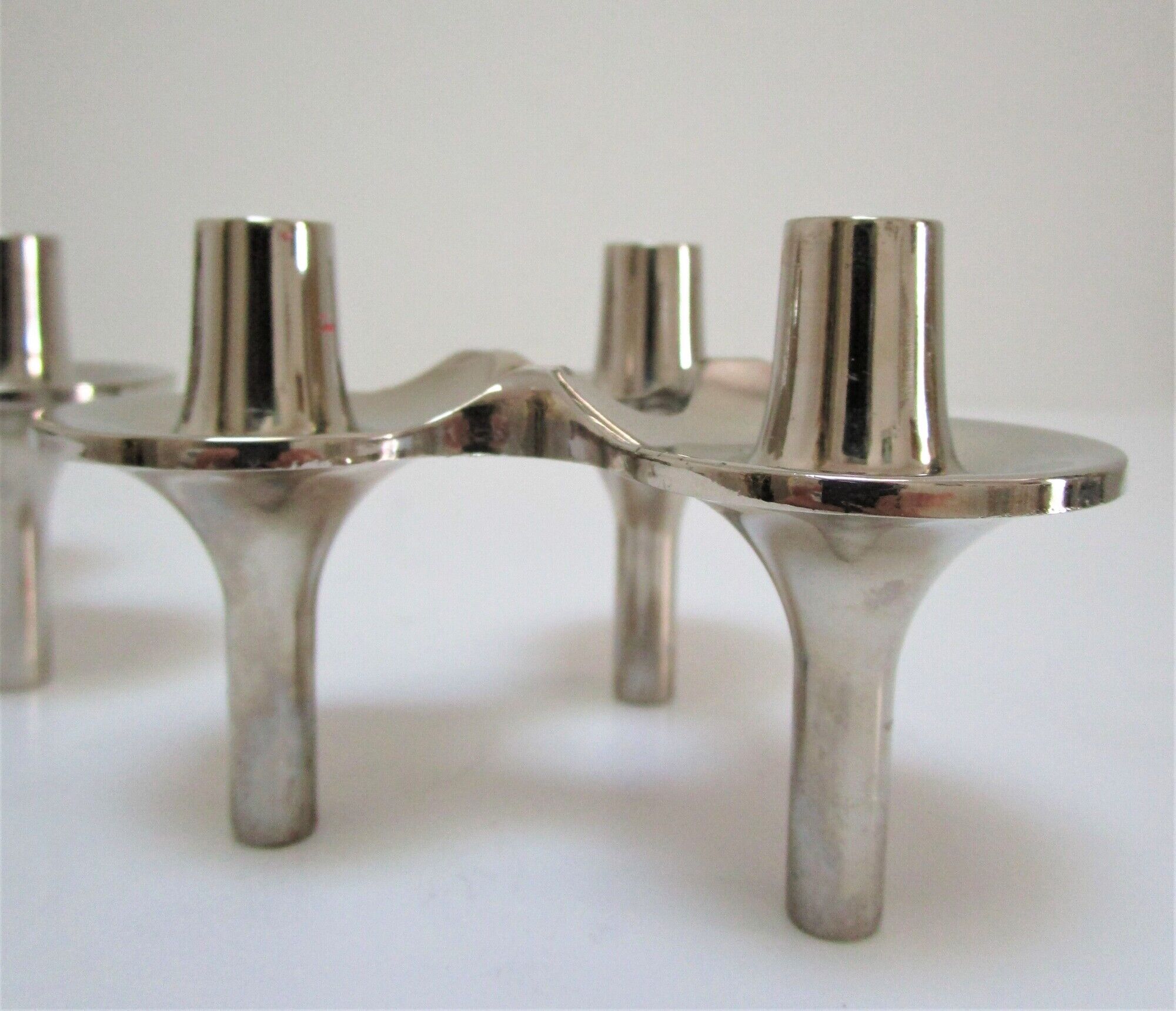 Pair of orion candle holders by fritz nagel and caesar stoffi