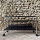 Occasional furniture / hi-fi furniture on chrome metal wheels – Habitat