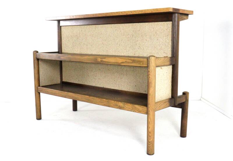 1970's home bar with 2 stools - vintage danish design mid century modern