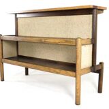 1970's home bar with 2 stools - vintage danish design mid century modern