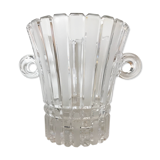 Chiseled crystal ice bucket