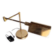 Vintage design brass reading desk lamp ep 1970