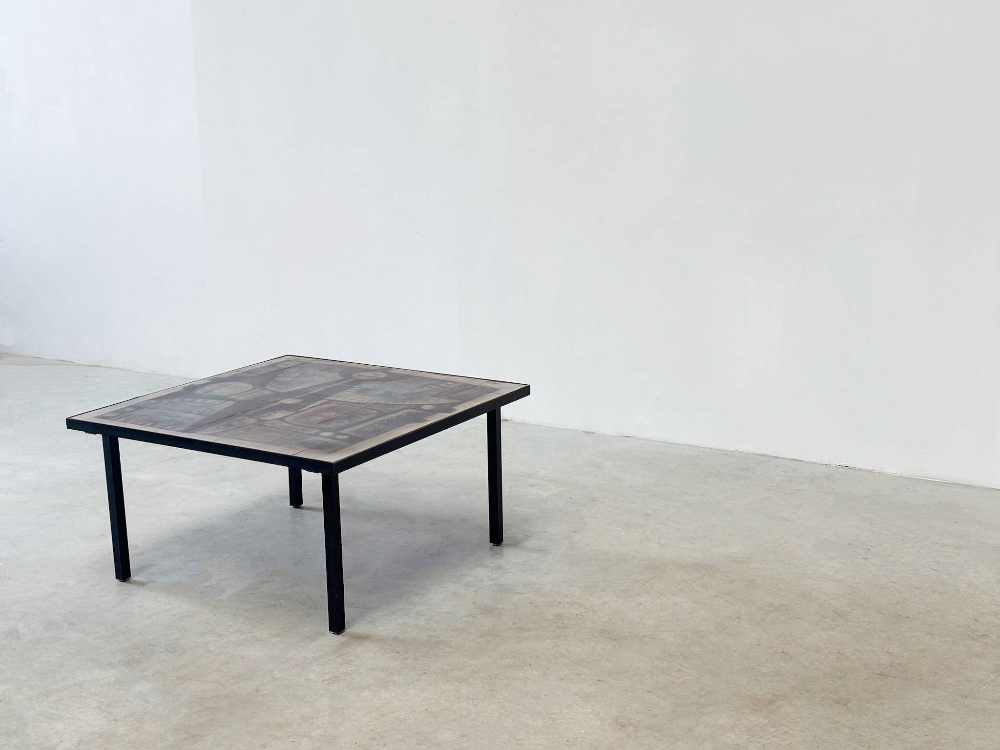 Belgian ceramic coffee table by Yves Rhayé