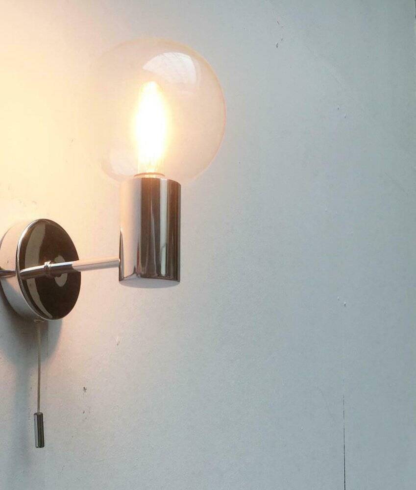Vintage wall lamp from the space age by Motoko Ishii for Staff, 1970s.