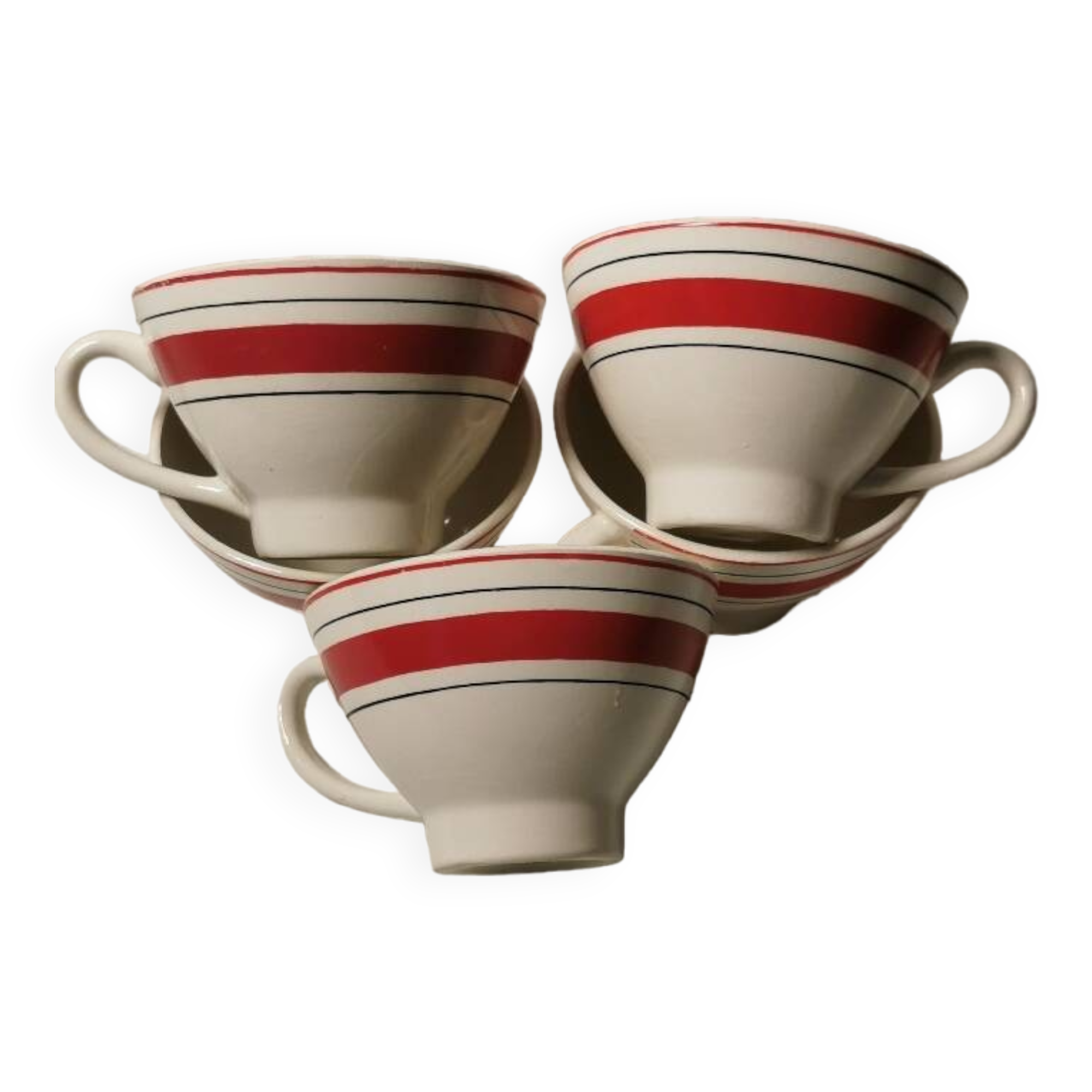 5 cups, Breizh vintage bowls, very good condition