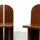 Ensemble de deux chaises de salle à manger sculpturales
