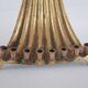 Vintage Menorah 9 Candle Mid Century Brass Peacock Waterfall