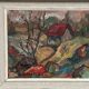 Swedish Oil on Canvas – “Cottage with a Red Roof” by Nils Grahmstad