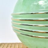 Lampe verre de Clichy vert