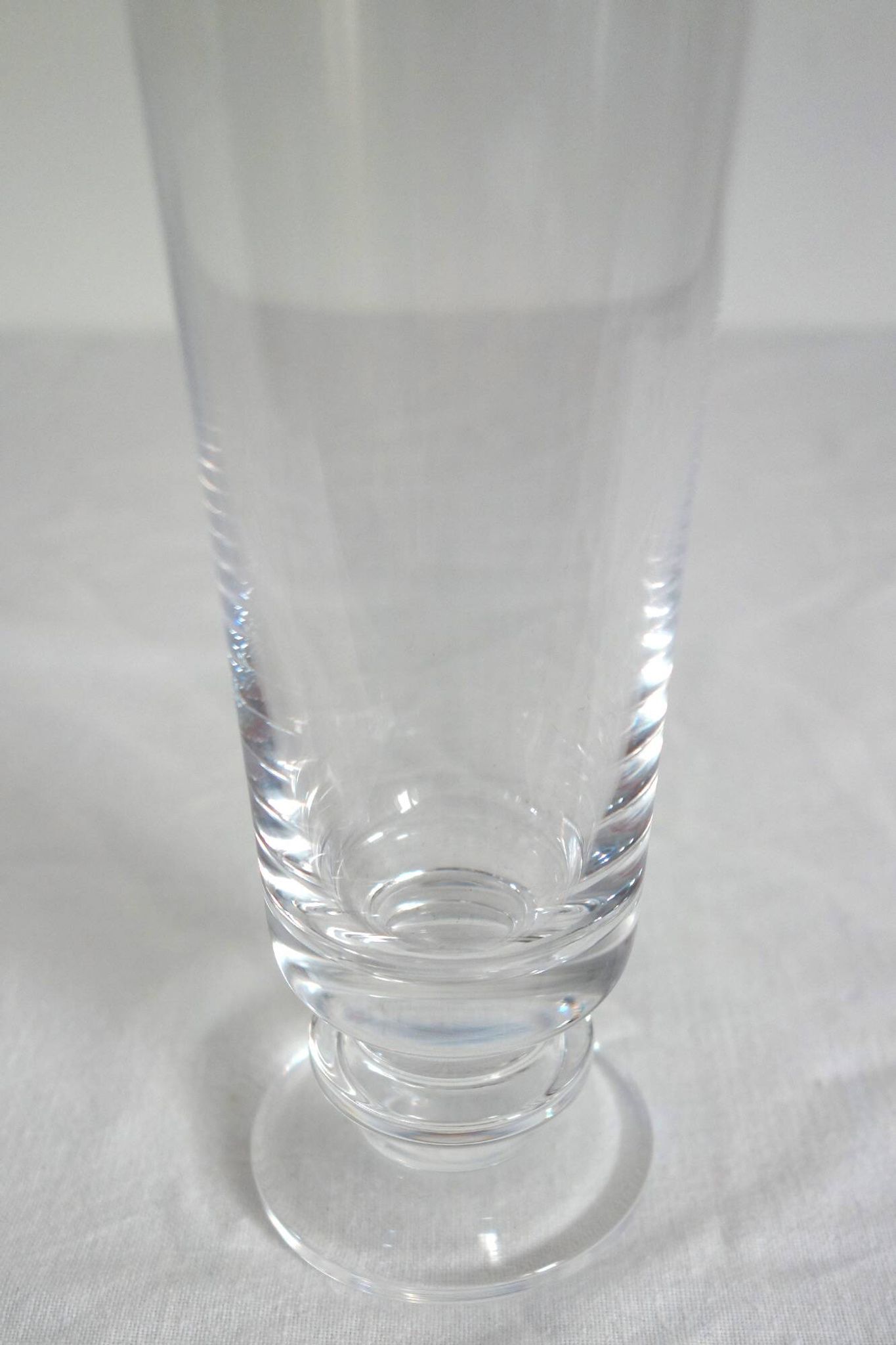 8 vintage Sèvres crystal champagne glasses, 1970s