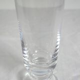 8 vintage Sèvres crystal champagne glasses, 1970s