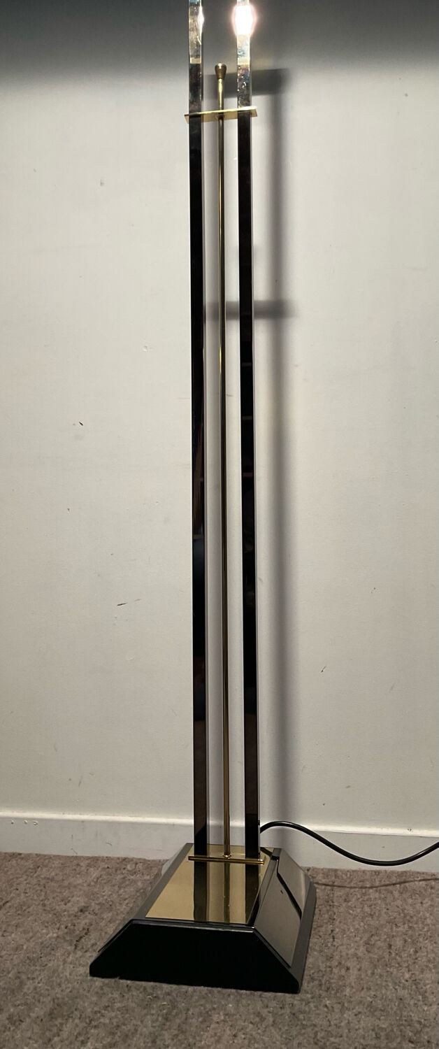 Golden Deknudt floor lamp from the 70s