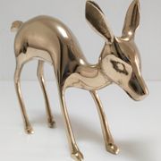 Biche en laiton massif années 80