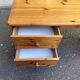 Solid pine desk with a 4-drawer unit — Scandinavian / chalet style